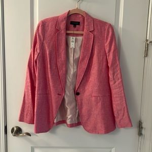 J.Crew 100% linen pink blazer size 8